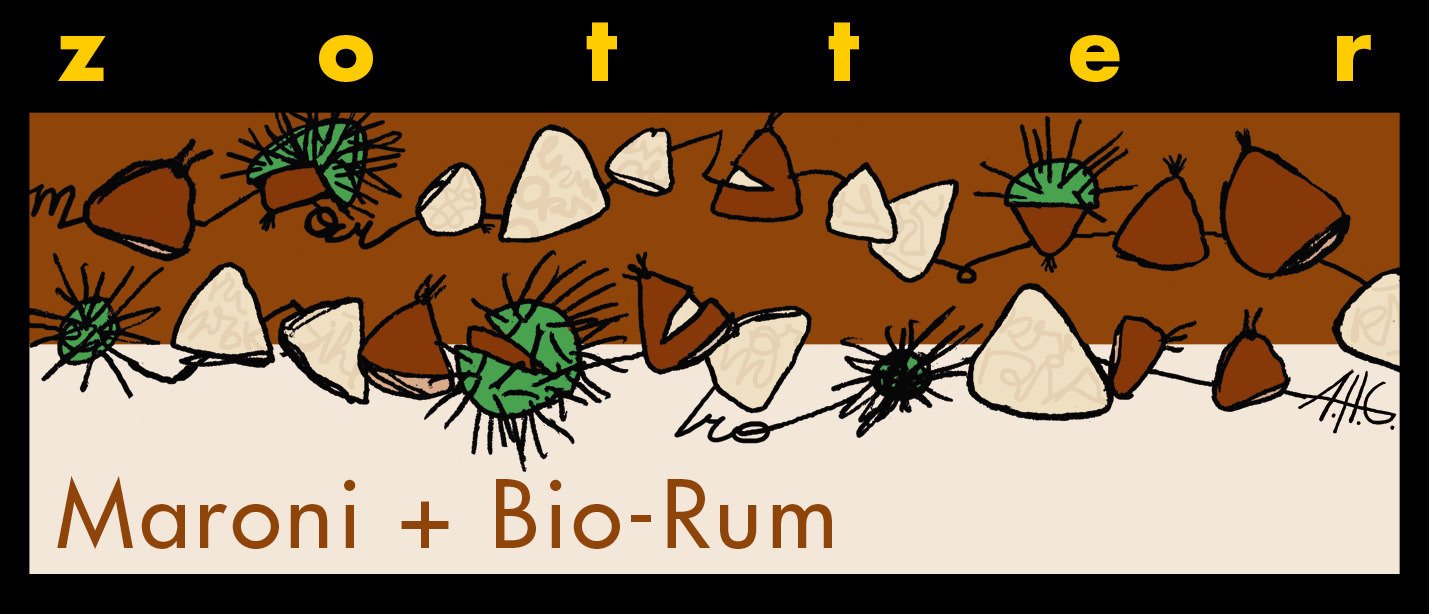 Maroni Bio Rum Schokolade Bio Zotter - PRObioWEIN