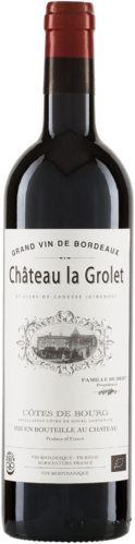 Château la Grolet Côtes-de-Bourg Rouge AOC 2019/2020 Biowein
