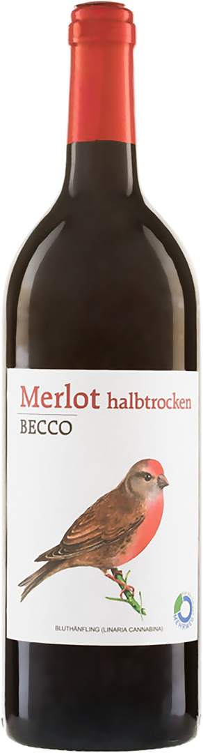 - Liter Merlot Becco Biowein 2022 halbtrocken IGT PRObioWEIN