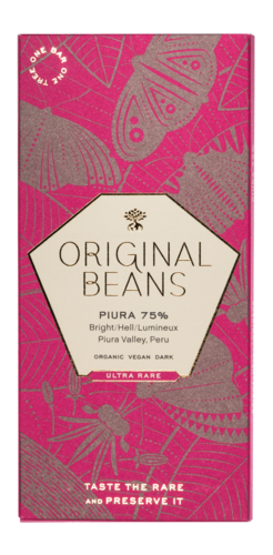 Piura Porcelana 75% Bio Schokolade Original Beans