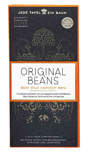 Beni Wild Harvest 66% Bio Schokolade Original Beans