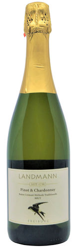 Sekt Pinot u. Chardonnay Brut Landmann Biowein