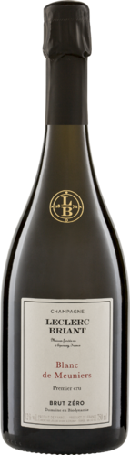 Champagne Brut Zero Blanc de Meunier Leclerc Briant Bio