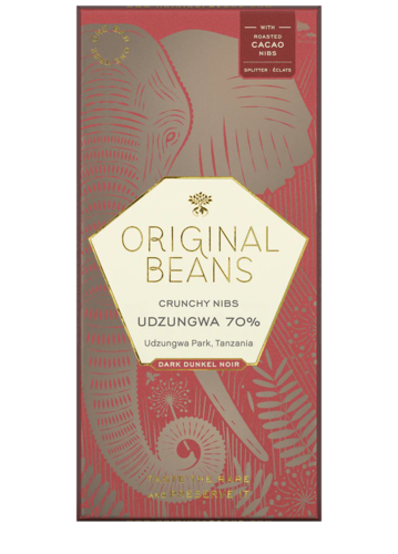 Udzungwa 70% bitter Bio Schokolade Original Beans