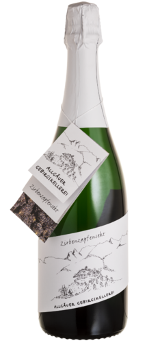 Zirbenzapfensekt extra brut Allgäuer Gebirgskellerei
