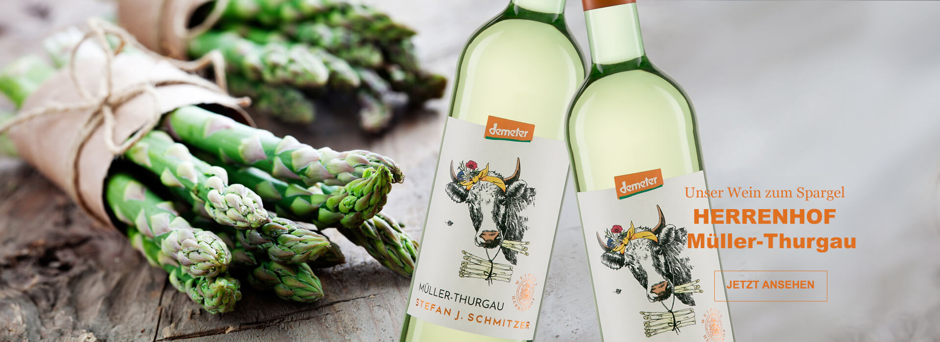 Unser Wein zum Spargel - Müller Thrgau Biowein